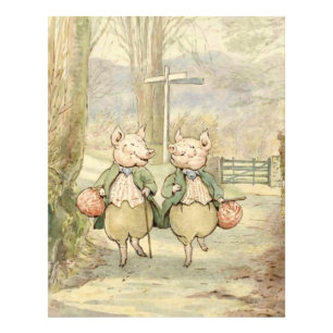 Alexander and Pigling Bland von Beatrix Potter Fotodruck