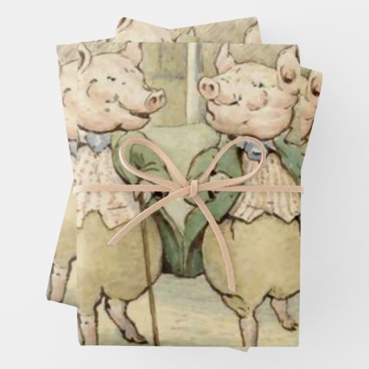 Alexander and Pigling Bland von Beatrix Potter Geschenkpapier Set (Beispiel)
