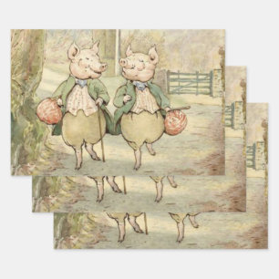 Alexander and Pigling Bland von Beatrix Potter Geschenkpapier Set