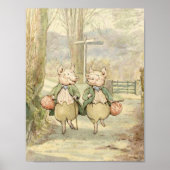 Alexander and Pigling Bland von Beatrix Potter Poster (Vorne)