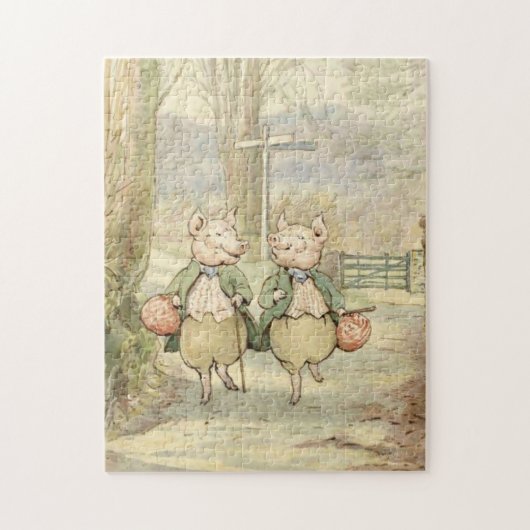 Alexander and Pigling Bland von Beatrix Potter Puzzle (Vertikal)