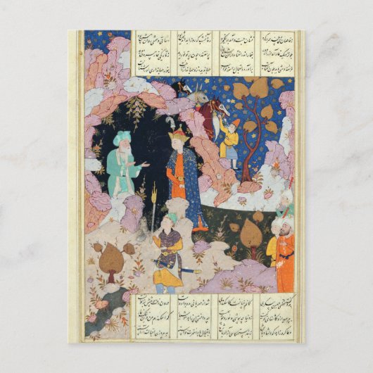 Alexander besichtigt einen Einsiedler Postkarte (Vorderseite)