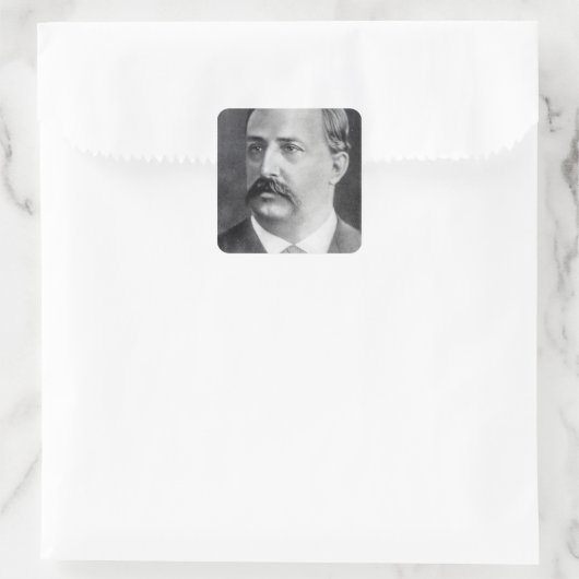 Alexander Borodin Quadratischer Aufkleber (Tasche)