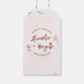 Alexander & Brigitte Hochzeit Geschenkanhänger (Rückseite)