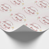 Alexander & Brigitte Hochzeit Geschenkpapier (Ecke)