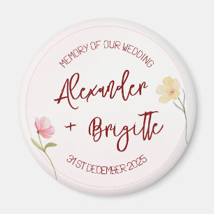 Alexander & Brigitte Hochzeit Magnet