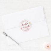 Alexander & Brigitte Hochzeit Runder Aufkleber (Umschlag)