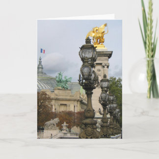 Alexander-Brücken-Ansicht Paris Karte