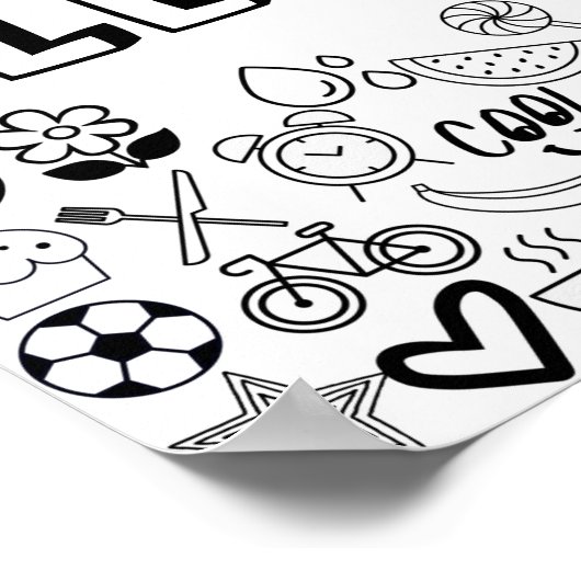 'ALEXANDER' Color-it-Yourself-Kontur Poster (Ecke)