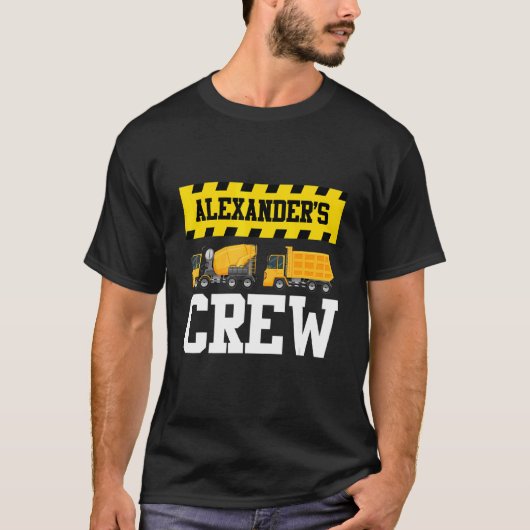Alexander Construction Crew Custom Dumptruck Dump T-Shirt (Vorderseite)