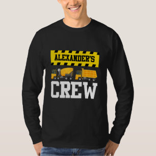 Alexander Construction Crew Custom Dumptruck Dump T-Shirt