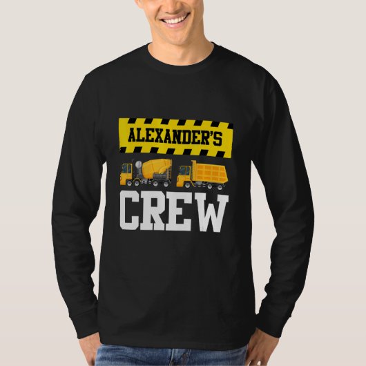Alexander Construction Crew Custom Dumptruck Dump T-Shirt (Vorderseite)