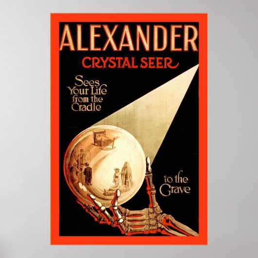 Alexander, Crystal Seer ~ Vintages Magician Poster (Vorne)