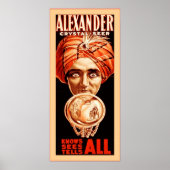 Alexander, Crystal Seer ~ Vintages Magician Poster (Vorne)