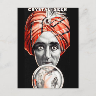 Alexander, Crystal Seer weiß, sieht, erzählt alles Postkarte