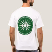 Alexander das große mazedonische grüne u. weiße T-Shirt (Rückseite)