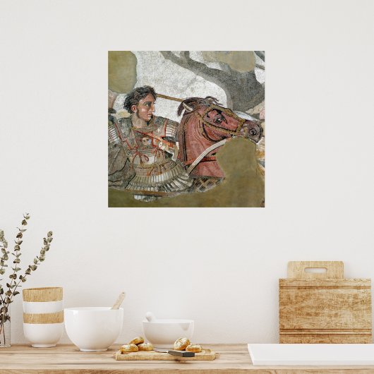 Alexander das große Portrait Poster (Küche)