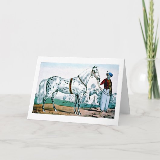 Alexander das Pferd, USA 1840 Feiertagskarte (Vorderseite)