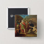 Alexander der Große-Besuche Diogenes in Korinth Button (Vorne & Hinten)