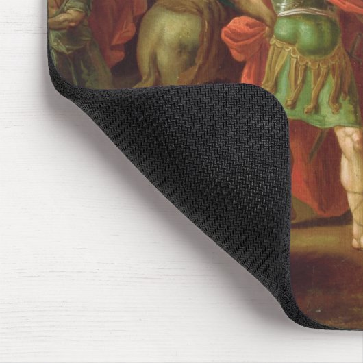 Alexander der Große-Besuche Diogenes in Korinth Mousepad (Ecke)