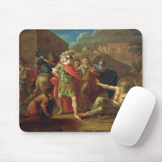 Alexander der Große-Besuche Diogenes in Korinth Mousepad (Mit Mouse)