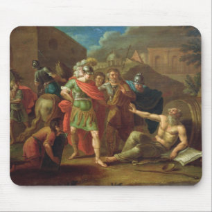 Alexander der Große-Besuche Diogenes in Korinth Mousepad