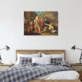 Alexander der Große besucht Diogenes in Corinth Leinwanddruck (Insitu (Schlafzimmer))