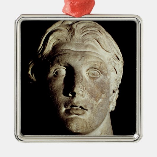 Alexander der Große, fand in Pergamum Silbernes Ornament (Vorne)