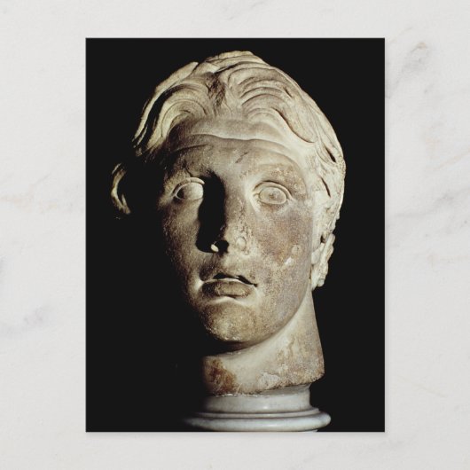 Alexander der Große, gefunden in Pergamum Postkarte (Vorderseite)