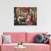 Alexander der Große im Tempel von Jerusalem Leinwanddruck (Insitu (Wohnzimmer))