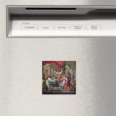 Alexander der Große im Tempel von Jerusalem Magnet (In Situ (Geschirrspüler))