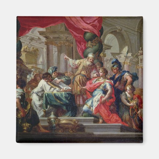Alexander der Große im Tempel von Jerusalem Magnet (Vorne)