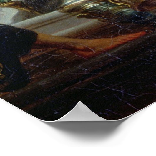 Alexander der Große im Tempel von Jerusalem Poster (Ecke)