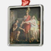Alexander der Große überreicht Campaspe Silbernes Ornament (Links)