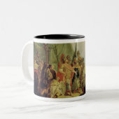 Alexander der Große und Porus Zweifarbige Tasse (Vorderseite Links)