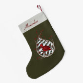 Alexander der Kardinal Custom Strumpf Kleiner Weihnachtsstrumpf (Rückseite (Hängend))