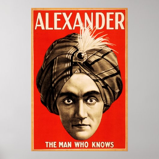 ALEXANDER Der Mann, der Illusion Magic Show kennt Poster (Vorne)