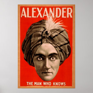 Alexander der Mann, der Magic Poster kennt