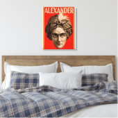 Alexander der Mann, der Magic Poster kennt Leinwanddruck (Insitu (Schlafzimmer))