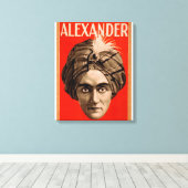 Alexander der Mann, der Magic Poster kennt Leinwanddruck (Insitu (Holzboden))
