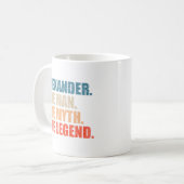 Alexander der Mann der Mythos der Legende Kaffeetasse (Vorderseite Links)
