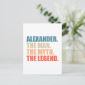 Alexander Der Mann Der Mythos Die Legende Postkarte (Stehend Vorderseite)