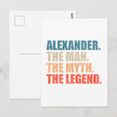 Alexander Der Mann Der Mythos Die Legende Postkarte (Vorne/Hinten)