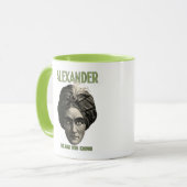 Alexander - der Mann, der Tasse kennt (Vorderseite Links)