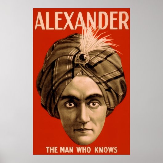Alexander "Der Mann, der weiß" (Das Poster) Poster (Vorne)