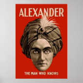Alexander der Mann, der weiß Poster (Vorne)
