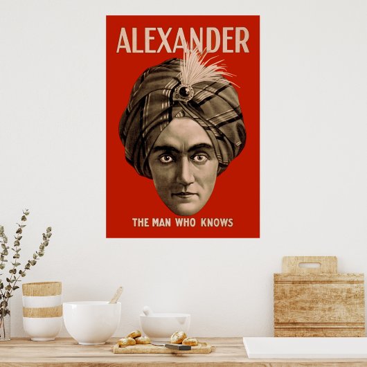 Alexander der Mann, der weiß Poster (Küche)