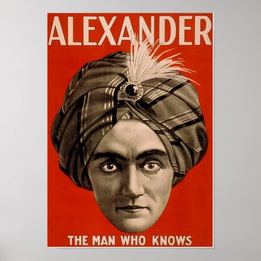 Alexander der Mann, der weiß Poster (Vorne)