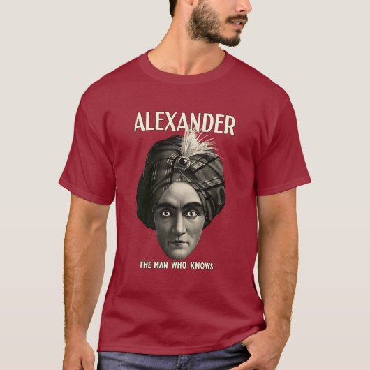 Alexander - der Mann, der weiß T-Shirt (Vorderseite)