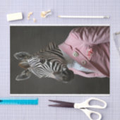 Alexander der Zebra Seidenpapier (Handwerk)